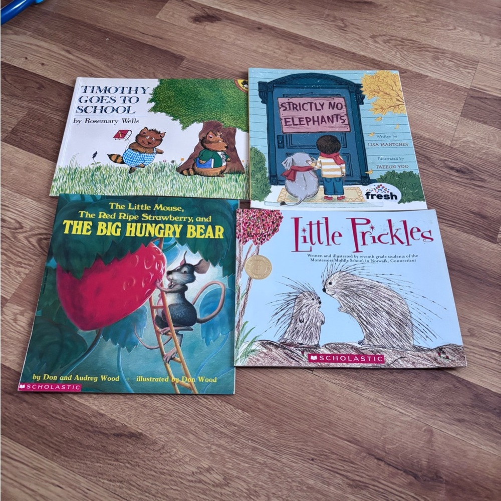 Scholastic Children's Book Set with Red and Blue Covers